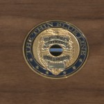 10-8 Woodworks Custom Challenge Coin inlay