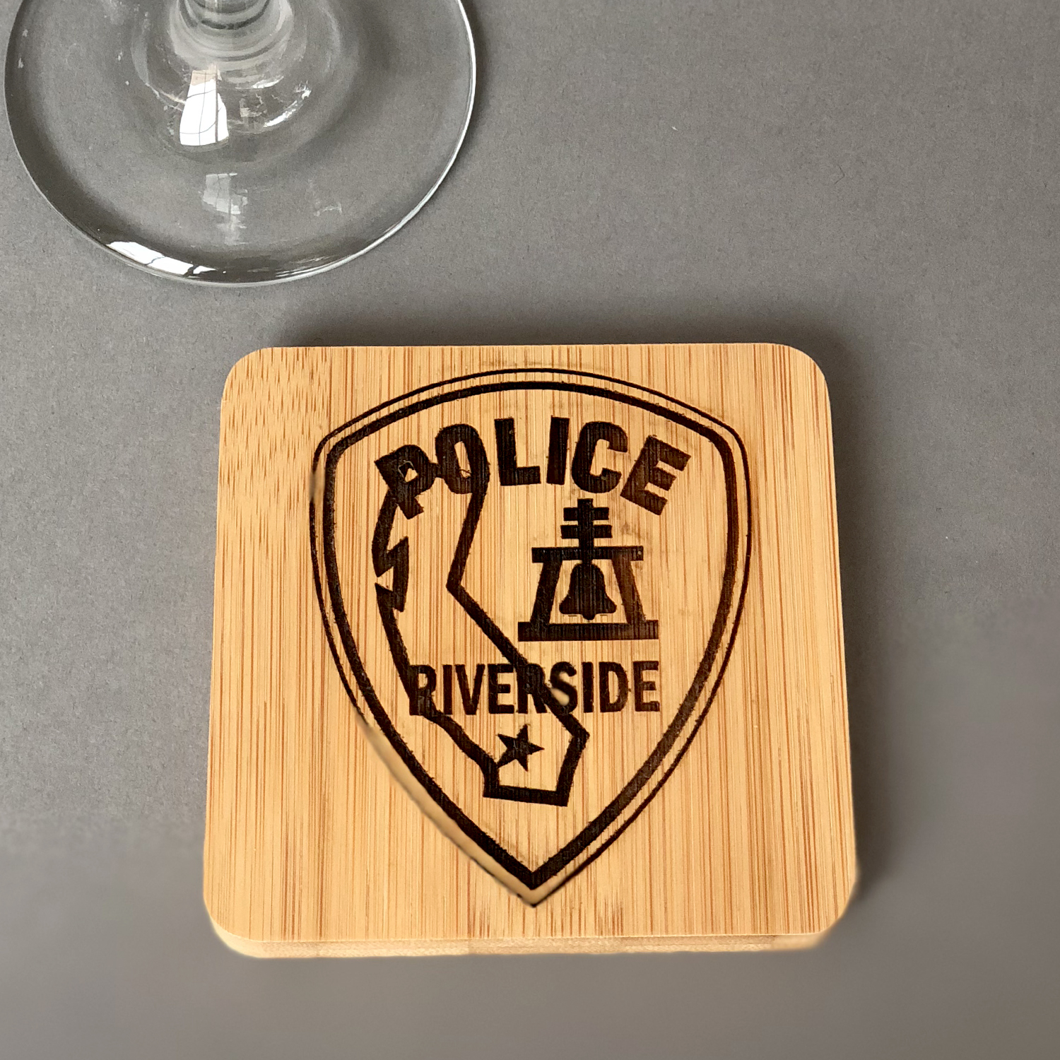 10-8 engraved wooden coaster